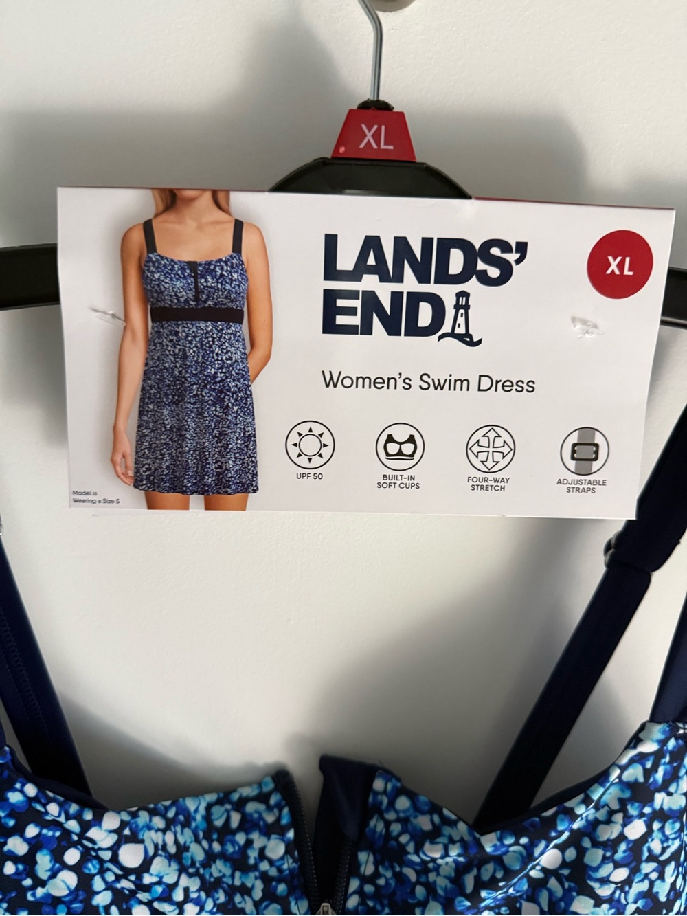 NWT lands end women’s swim dress size XL - Picture 2 of 7